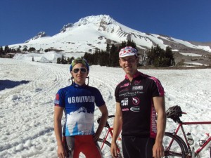 Zach and Charlie on Mt Hood