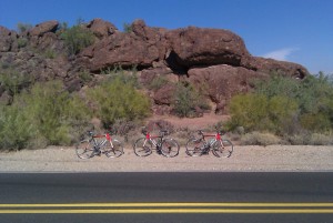 Cool bikes in a hot desert