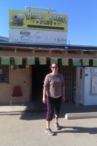 Jenn at the Wagon Wheel Rest Stop