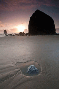 Haystack Rock by Carl Johnson 